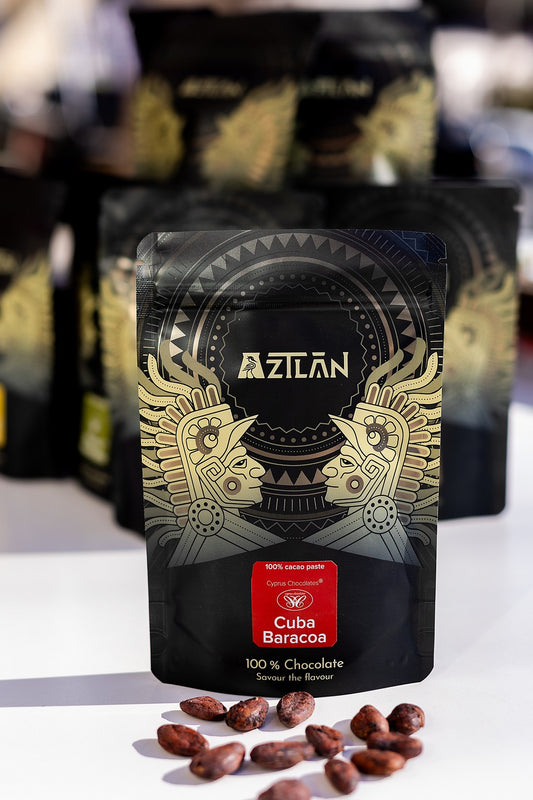 100% cacao dark chocolate in pouch made from single-origin cacao beans - Cuba Baracoa