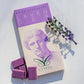 White chocolate bar with natural lavender made in Cyprus
