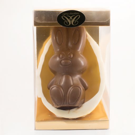 Chocolate Egg with a Chocolate Rabbit